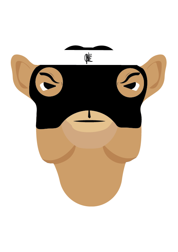 Hooper Camel Black Mask